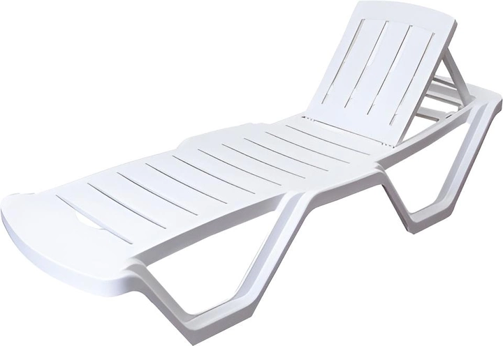 Elegant and Comfortable Sun Lounger 188x65x43 cm in White: Your Perfect Companion for Relaxation